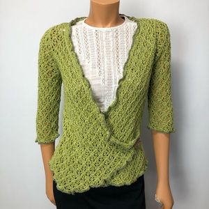 Clare by Icelandic Design green knit sweater Sz S